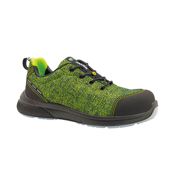 Zapatillas Seguridad Puntera Entresuela Con Cordones Zapatos Trabajo Verde