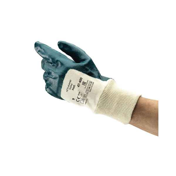 GUANTES NITRILO ANSELL HYLITE 47-400